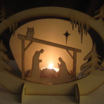 Nativity Candle Holder