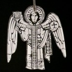 Acrylic Medieval Angel Ornament