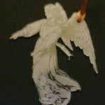 Acrylic Victorian Angel Ornament