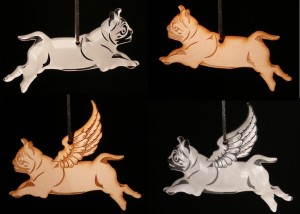 Four pug designs