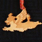 Wooden Winged Springer Spaniel Ornament