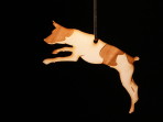 Wooden Jack Russel Terrier ornament