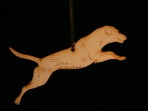 Wooden Labrador Retriever ornament