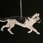 Acrylic German Shepherd / Alsatian ornament