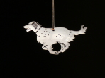 Acrylic English Setter ornament